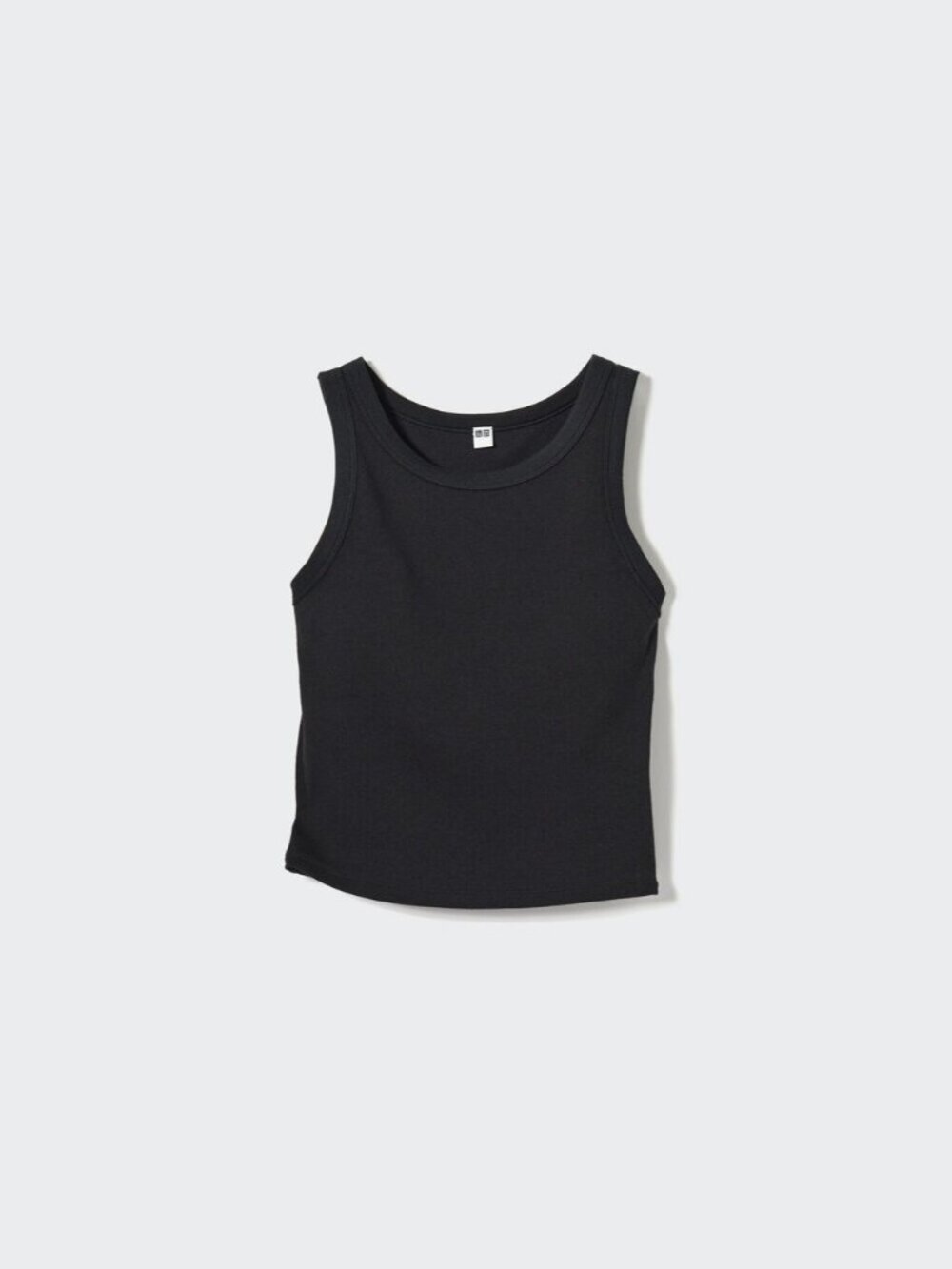 Uniqlo Ribbed Cropped Bra Top | Black | Sz S (EUC)